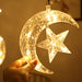 3.5m LED Curtain String Light Star & Moon Home Decorative Fairy Lamp_8