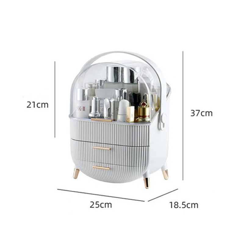 Dustproof Cosmetic Storage Case Makeup and Jewelry Holder Organizer_2