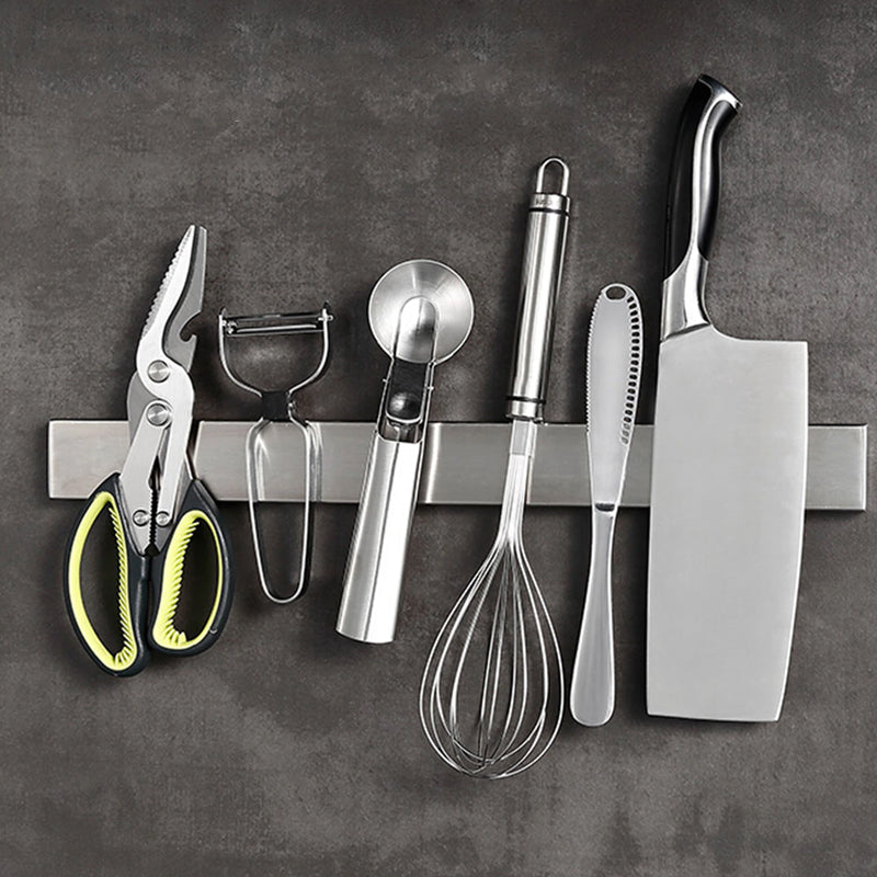 40/50CM Stainless Steel Knife Stand Magnetic Knife Holder Wall Block_4