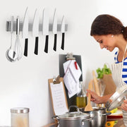 40/50CM Stainless Steel Knife Stand Magnetic Knife Holder Wall Block_6