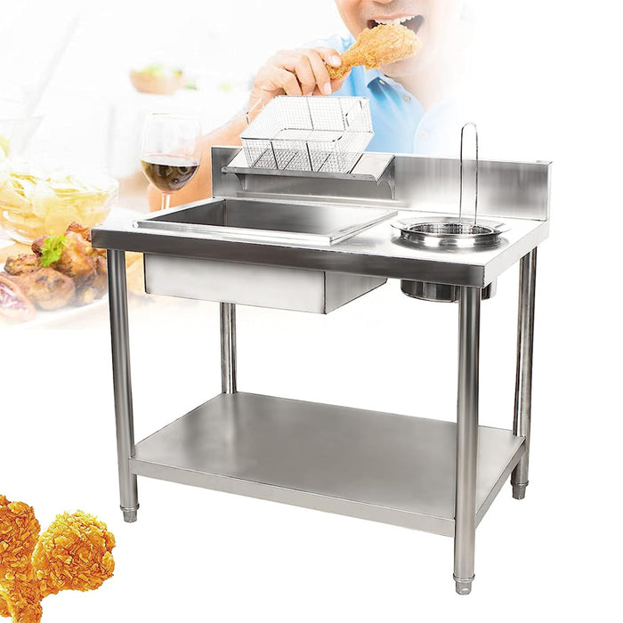 Preparation Table Stainless Steel Commercial Kitchen Work Table_4