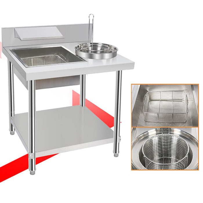 Preparation Table Stainless Steel Commercial Kitchen Work Table_8