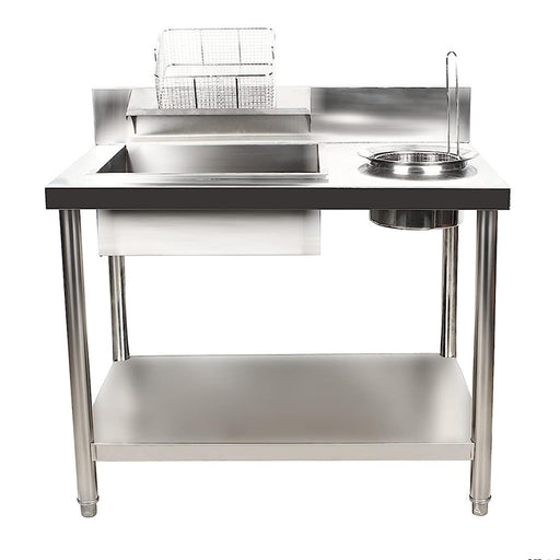 Preparation Table Stainless Steel Commercial Kitchen Work Table_0