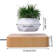 Magnetic Air Levitating 360° Rotating Plant Flower Pot- AU Plug_2