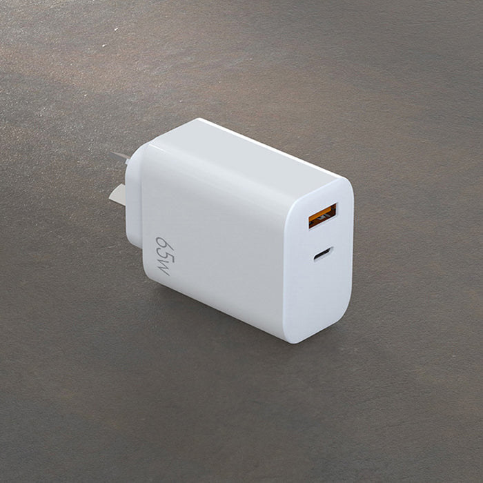 65W Fast Charging Dual Port USB A and Type C Wall Adapter- AU Plug_9