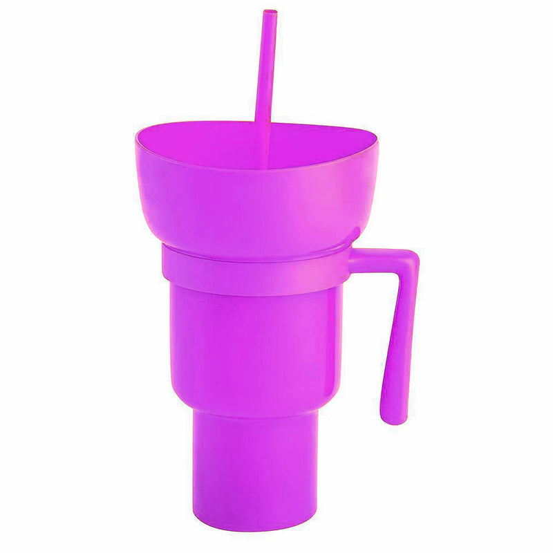 Snack and Sip Stadium Hand Cup Reusable Leakproof Snacking Bowl_17