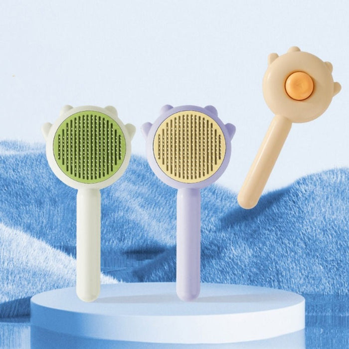Universal Needle Brush Pet De-shedding Massaging Grooming Comb_3
