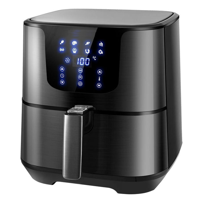 7L LCD Healthy Oil Free Air Fryer in Black