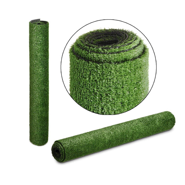 Synthetic 10mm Pile 1M Width x 20M Length 20SQM Artificial Grass Fake Turf Olive Green Lawn