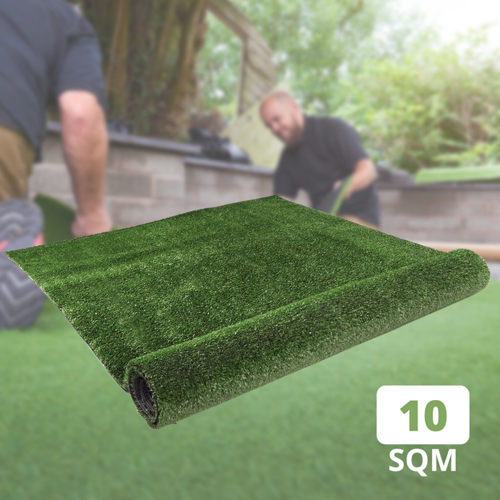 Synthetic 17mm Pile 1M Width x 10M Length 10SQM Artificial Grass Fake Turf Olive Green Lawn