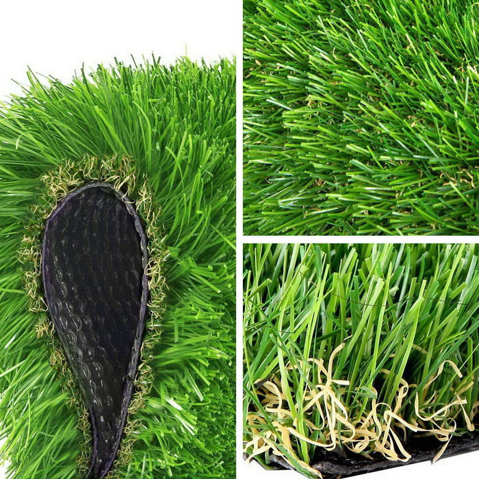 Synthetic 20mm Pile 2M Width x 5M Length 10SQM Artificial Grass Fake Turf Four Colour Lawn