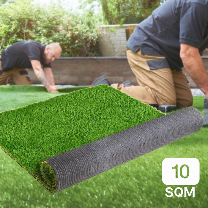 Synthetic 20mm Pile 2M Width x 5M Length 10SQM Artificial Grass Fake Turf Four Colour Lawn