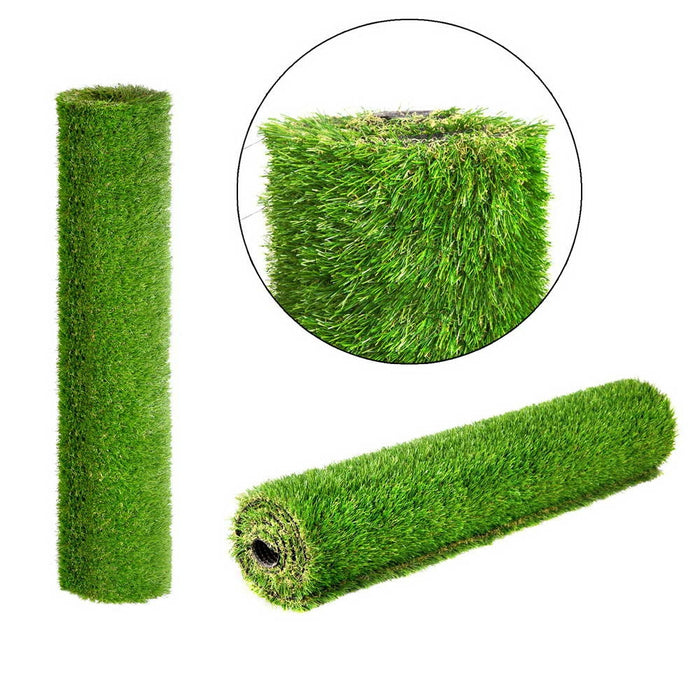 Synthetic 30mm Pile 1M Width x 5M Length 5SQM Artificial Grass Fake Turf Four Colour Lawn