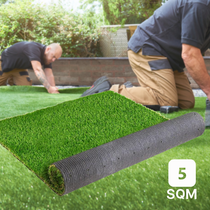 Synthetic 30mm Pile 1M Width x 5M Length 5SQM Artificial Grass Fake Turf Four Colour Lawn