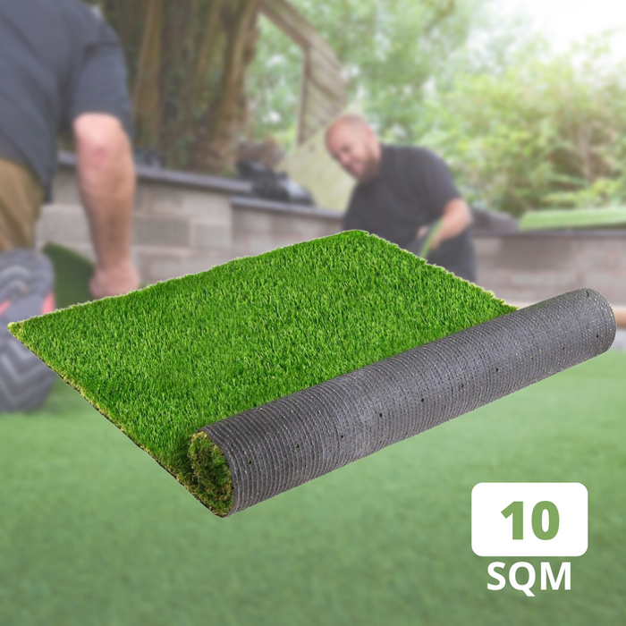 Synthetic 40mm Pile 1M Width x 10M Length 10SQM Artificial Grass Fake Turf Four Colour Lawn