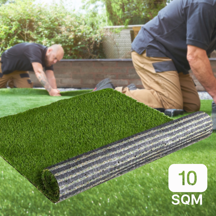 Synthetic 30mm Pile 1M Width x 10M Length 10SQM Artificial Grass Fake Turf Four Colour Lawn