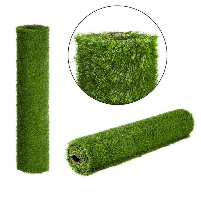 Synthetic 30mm Pile 1M Width x 19M Length 19SQM Artificial Grass Fake Turf Four Colour Lawn