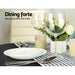 Bostin Life Artiss Round Dining Table 4 Seater 90Cm Black Replica Eames Dsw Cafe Kitchen Retro