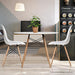 Bostin Life Artiss Round Dining Table 4 Seater 80Cm White Replica Eames Dsw Cafe Kitchen Retro
