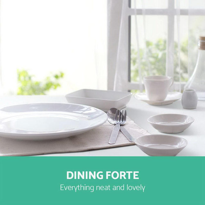 Bostin Life Artiss Square Dining Table 4 Seater 80Cm White Replica Eames Dsw Cafe Kitchen Retro