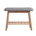 Bostin Life Artiss Shoe Rack Seat Bench Chair Shelf Organisers Bamboo Grey Dropshipzone