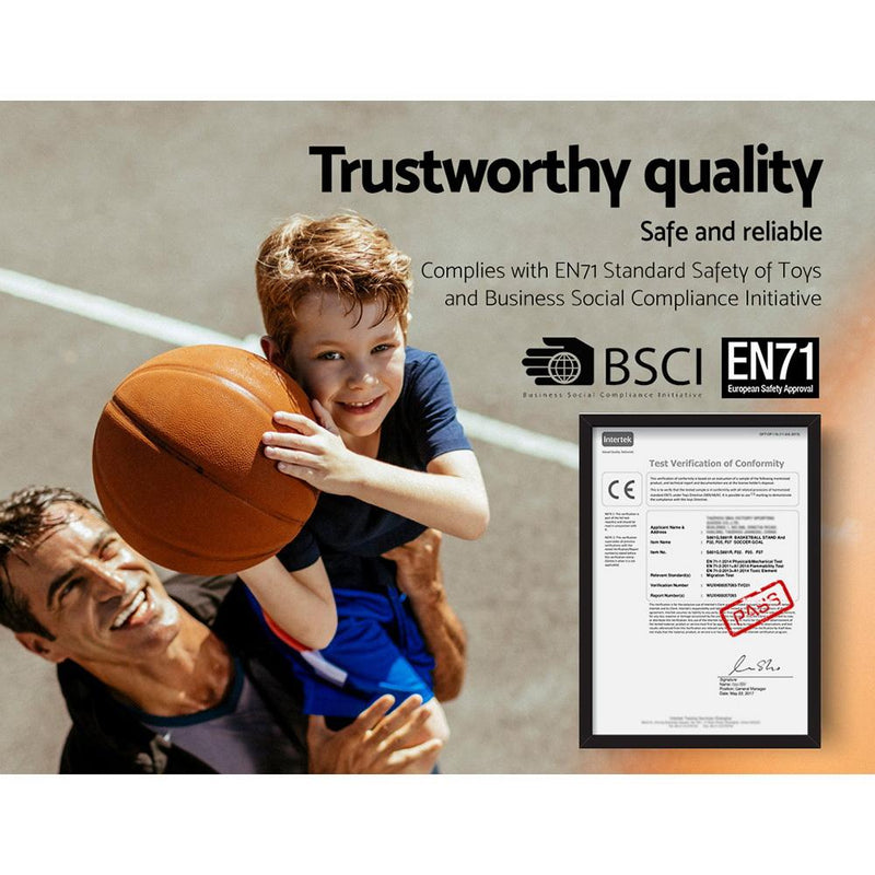 Bostin Life Everfit Adjustable Portable Basketball Stand Hoop System Rim Sports & Fitness >