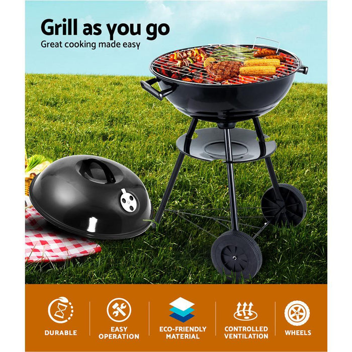 Bostin Life Grillz Charcoal Bbq Smoker Drill Outdoor Camping Patio Wood Barbeque Steel Oven