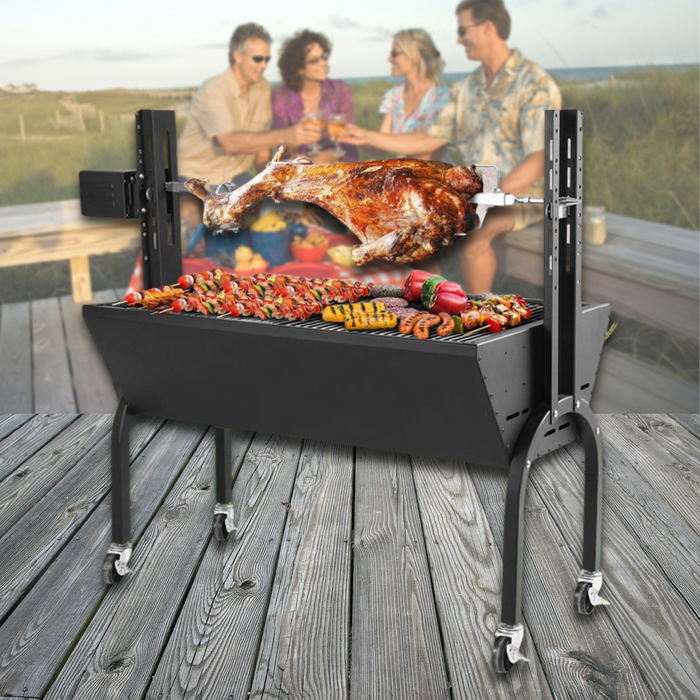 Electric Rotating BBQ Charcoal Spit Roaster