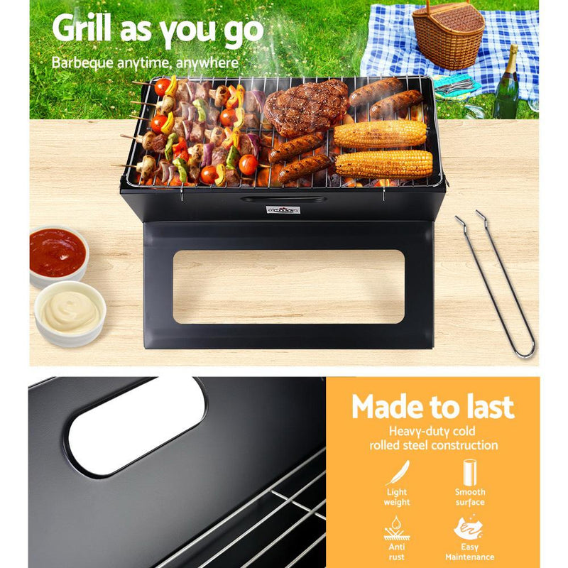 Bostin Life Grillz Notebook Portable Charcoal Bbq Grill Dropshipzone