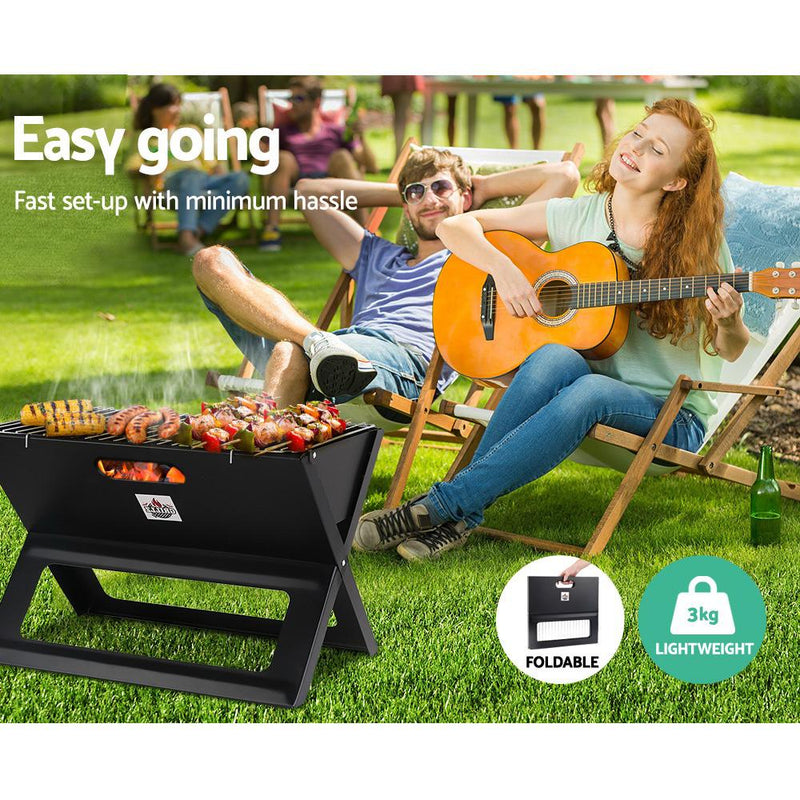 Bostin Life Grillz Notebook Portable Charcoal Bbq Grill Dropshipzone