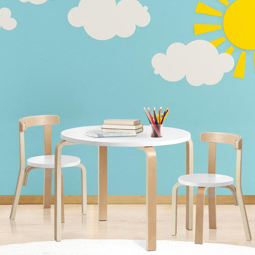 Bostin Life Keezi 3Pcs Set Kids Activity Table And Chairs Toy Play Desk Children Furniture > Dining