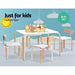 Bostin Life Keezi 5Pcs Childrens Table And Chairs Set Kids Furniture Toy Dining White Desk >