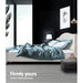 Bostin Life Bed Frame Queen Size Base Mattress Platform Fabric Wooden Beige Lars Dropshipzone