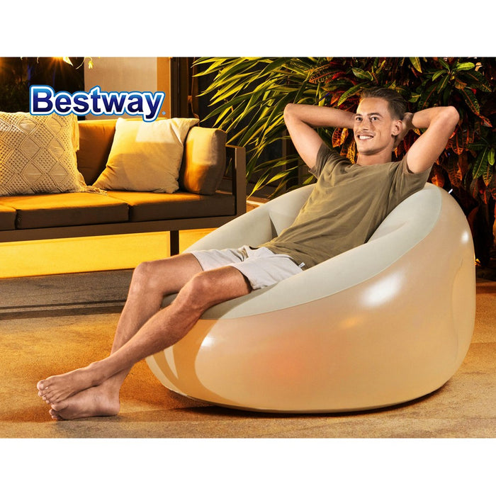 Inflatable Outdoor LED Light Sofa Lounge Chair
