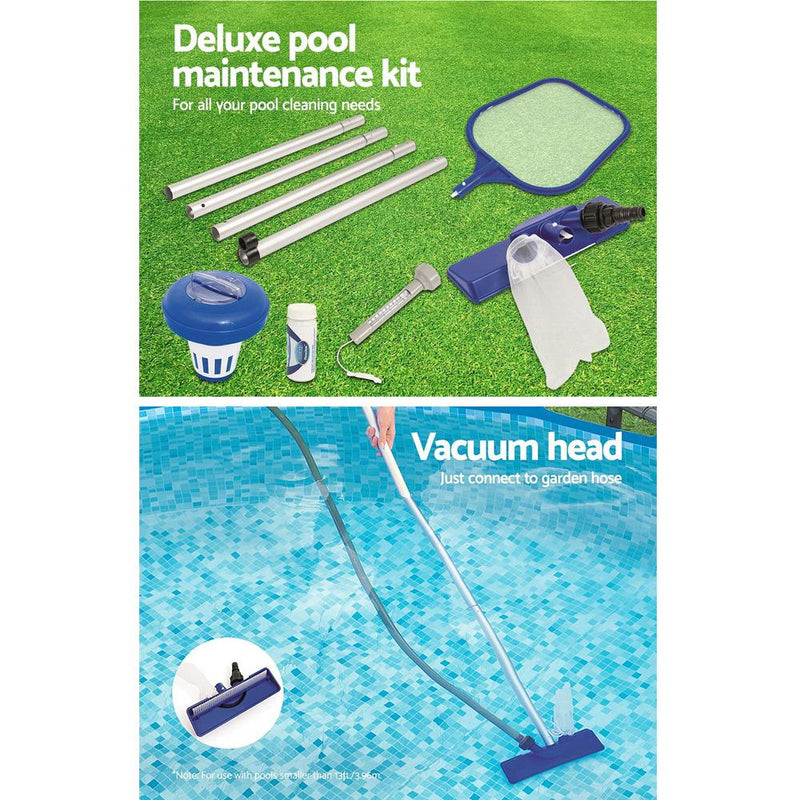 Bostin Life Swimming Pool Cleaner Set Vacuum Maintenance Kit/floater/thermometer Dropshipzone