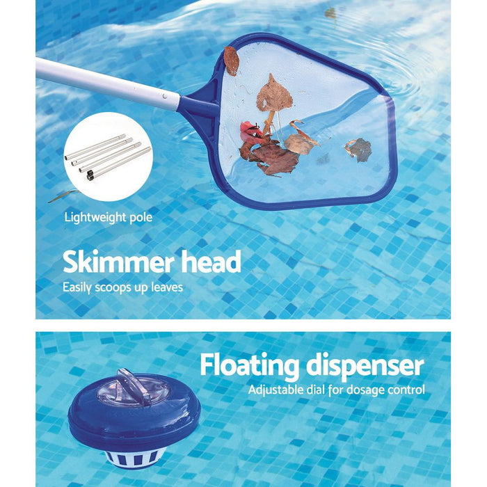 Bostin Life Swimming Pool Cleaner Set Vacuum Maintenance Kit/floater/thermometer Dropshipzone