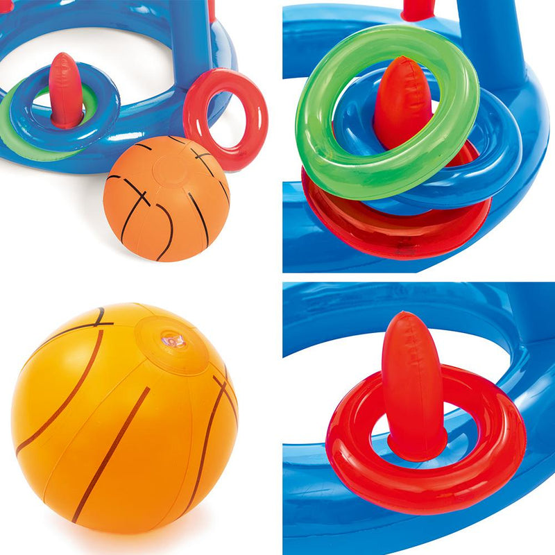 Bostin Life Bestway Game Float Kool Pool Dunk Inflatable Basketball Hoop Set Toy Dropshipzone