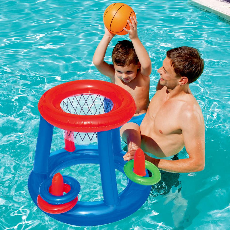 Bostin Life Bestway Game Float Kool Pool Dunk Inflatable Basketball Hoop Set Toy Dropshipzone
