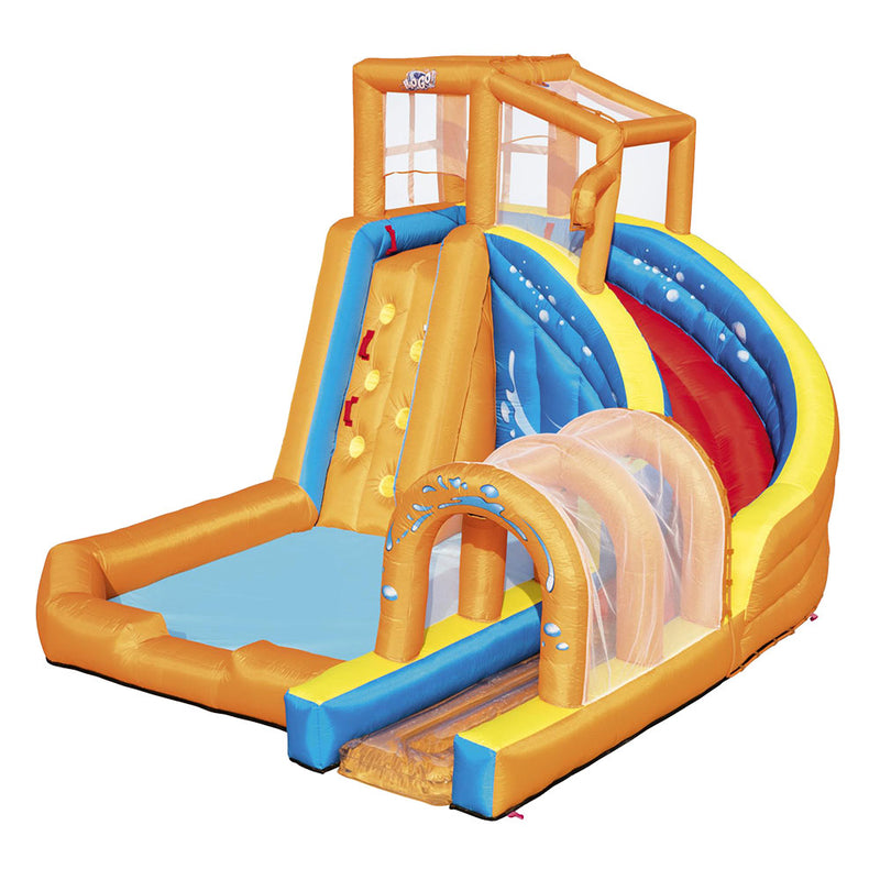 Inflatable Kids Jumping Castle Hurricane Tunnel Blast Water Slide Mega Playground Pool