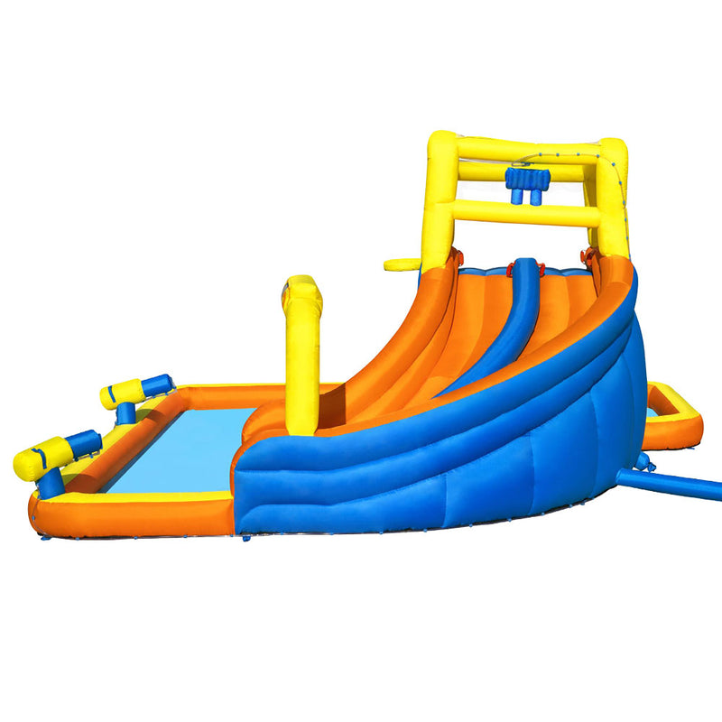Inflatable Kids Splash Course Water Slide Jumping Castle Pool Playground