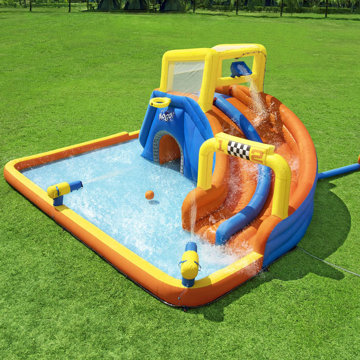 Inflatable Kids Splash Course Water Slide Jumping Castle Pool Playground