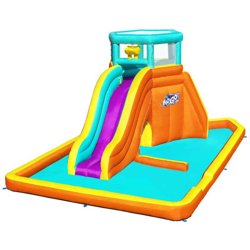 Inflatable Kids Tidal Tower Jumping Castle Mega Slide Water Playground Pool