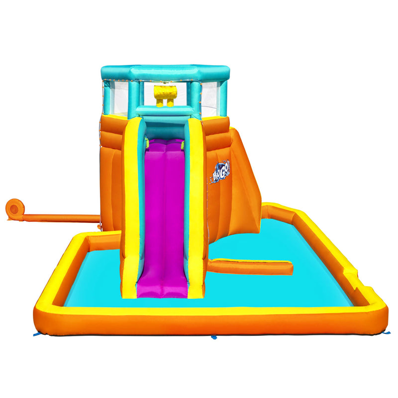 Inflatable Kids Tidal Tower Jumping Castle Mega Slide Water Playground Pool