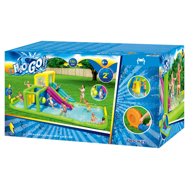 Inflatable Kids Castle Playground H2OGO Water Splash Course Pool