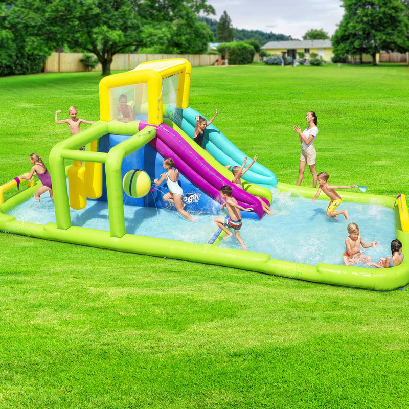 Inflatable Kids Castle Playground H2OGO Water Splash Course Pool