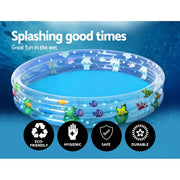 Bostin Life Bestway Swimming Pool Above Ground Play Kids Pools Inflatable Round Family Dropshipzone