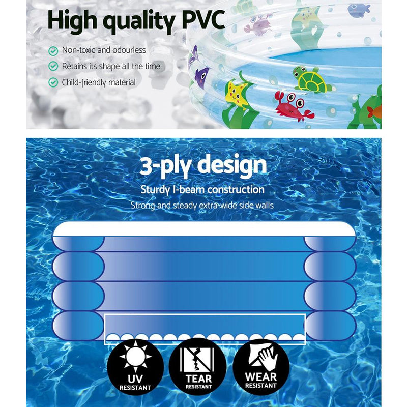 Bostin Life Bestway Swimming Pool Above Ground Play Kids Pools Inflatable Round Family Dropshipzone