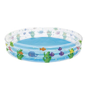 Bostin Life Bestway Swimming Pool Above Ground Kids Play Pools Inflatable Family Round Clear