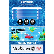 Bostin Life Bestway Swimming Pool Above Ground Kids Play Pools Inflatable Family Round Clear