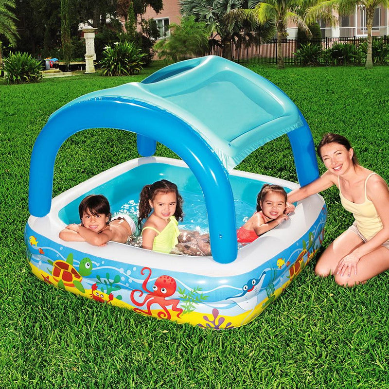 Bostin Life Bestway Inflatable Kids Pool Canopy Play Swimming Family Pools Dropshipzone